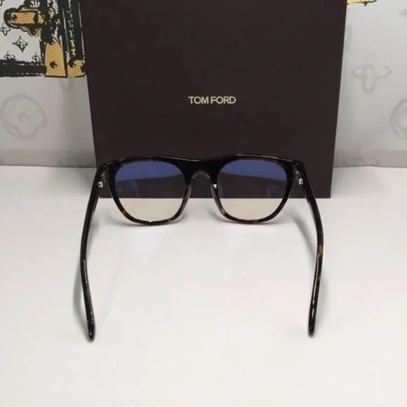 Tom Ford TF5895-B 052 Dark Havana Square Eyeglasses NEW